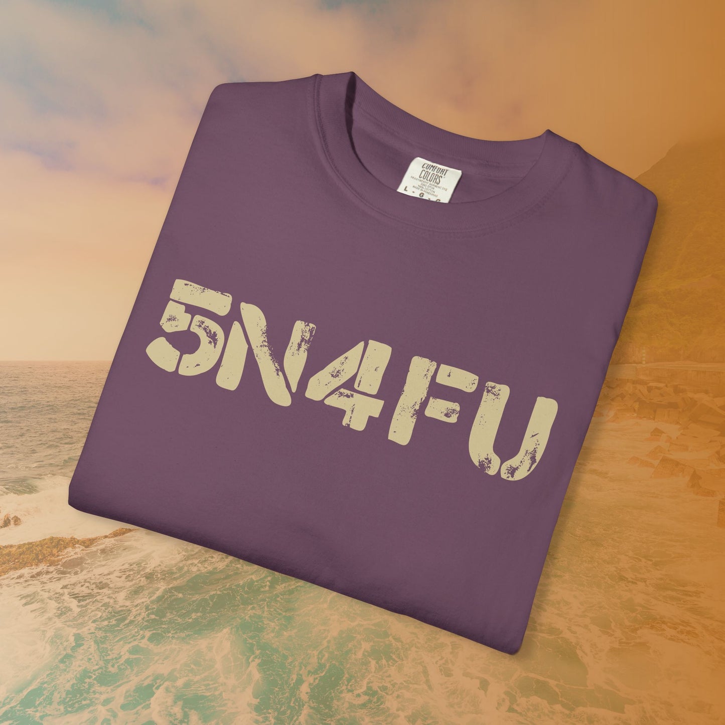 SNAFU (5N4FU) Code Word Shirt | Digital Military Acronym T-Shirt | Stencil Font Veteran Humor