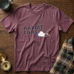 RABBIT EARS Glitch EDM T-Shirt in Berry
