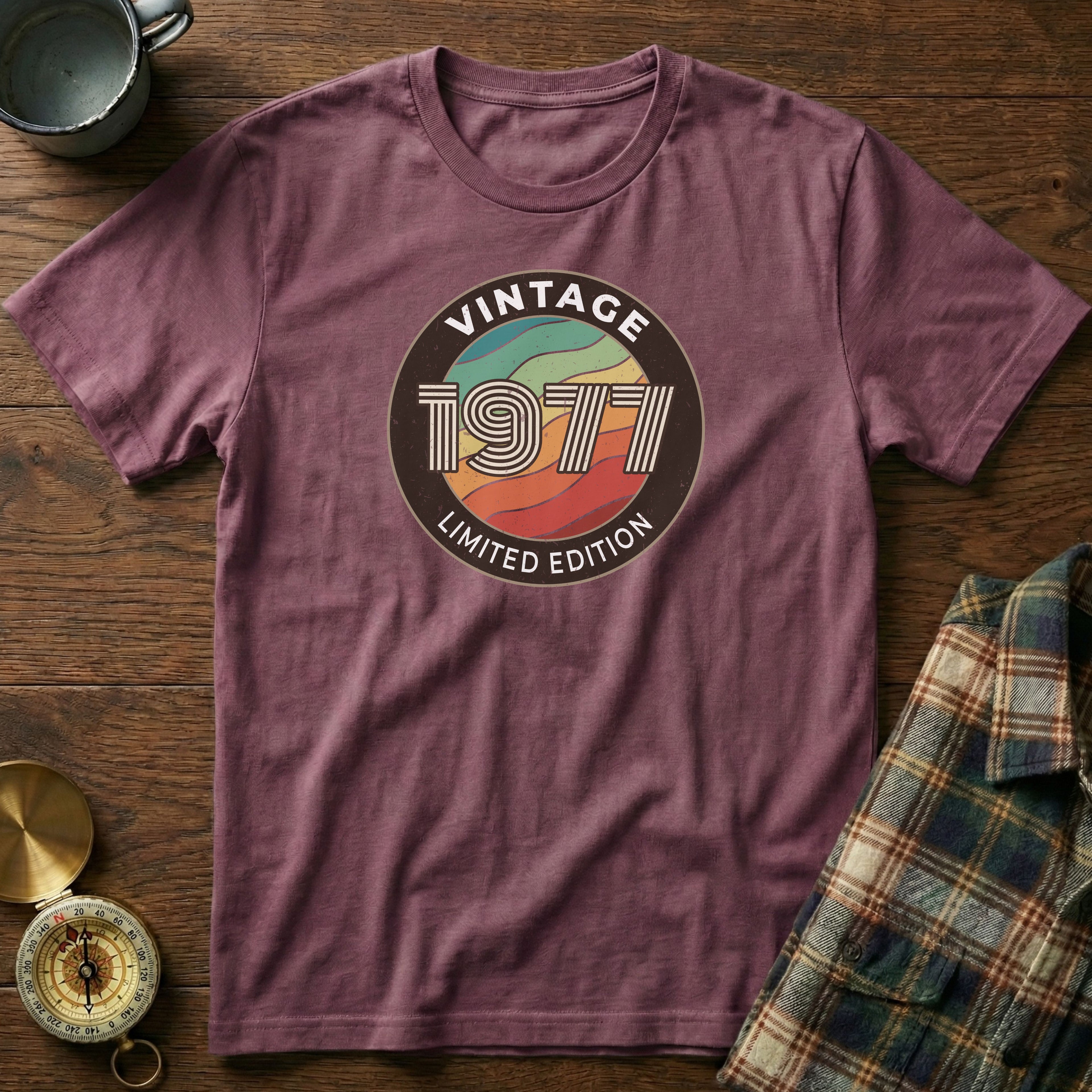 Vintage 1977 Limited Edition T-Shirt in Berry