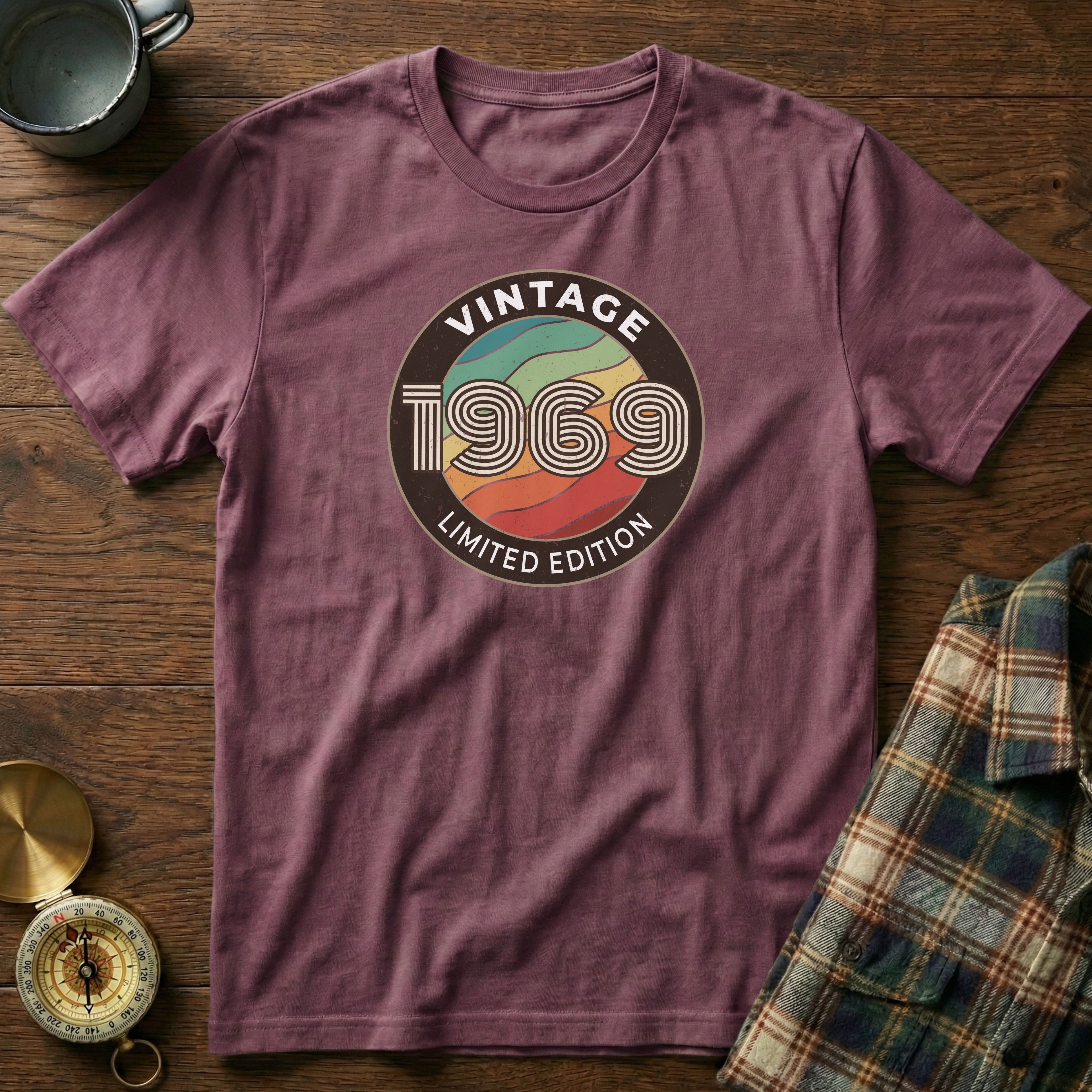Vintage 1969 Limited Edition T-Shirt in Berry