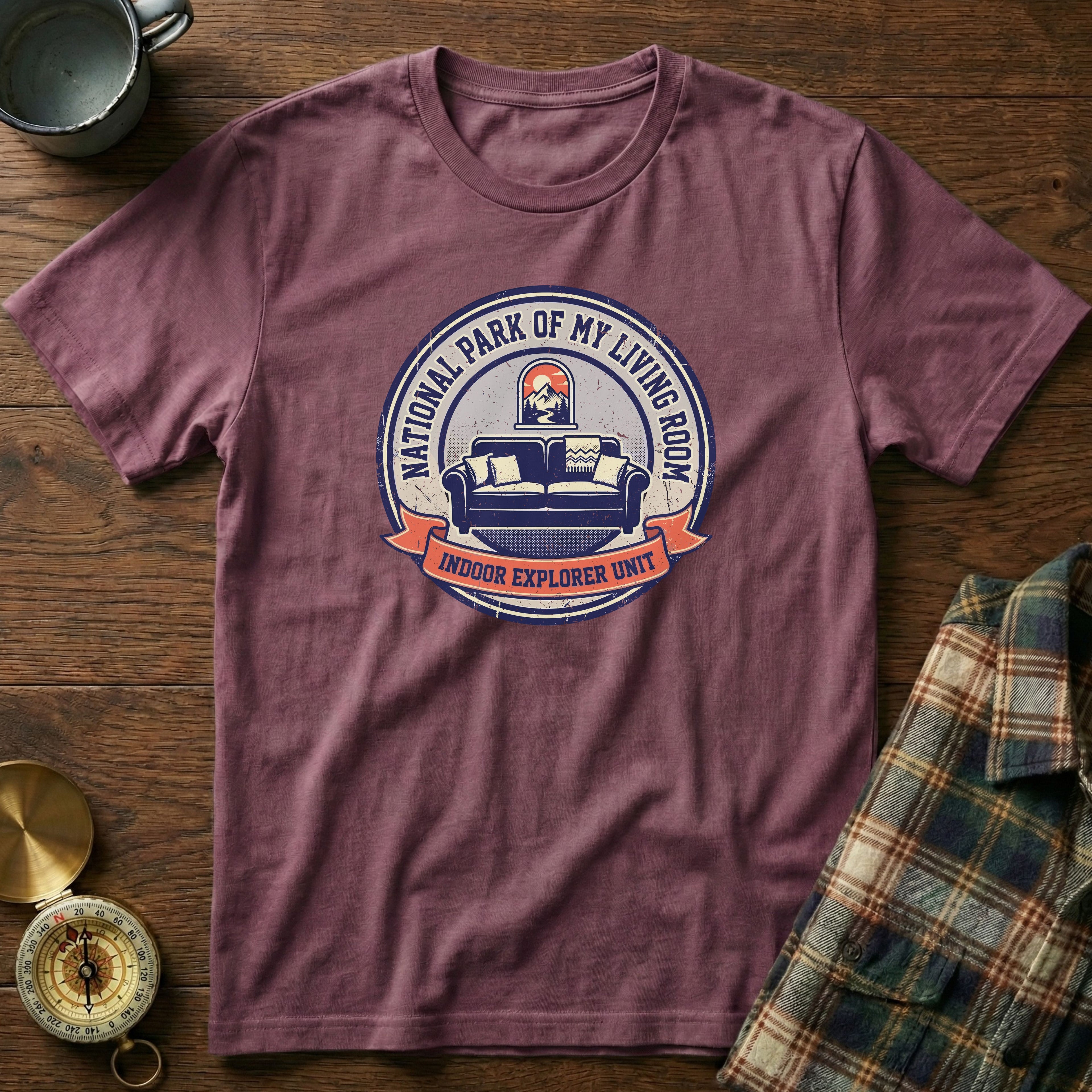 National Park of My Living Room T-Shirt in Berry