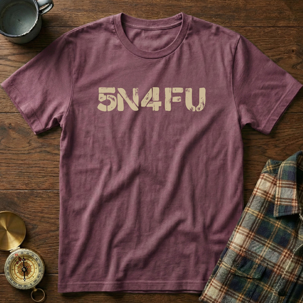 SNAFU (5N4FU) ADHD Humor T-Shirt in Berry