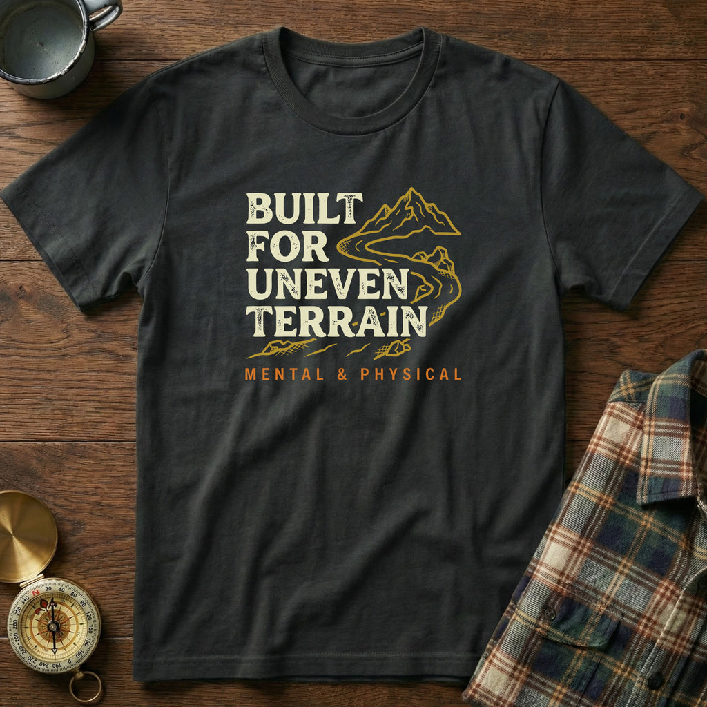 Built for Uneven Terrain T-Shirt in Black