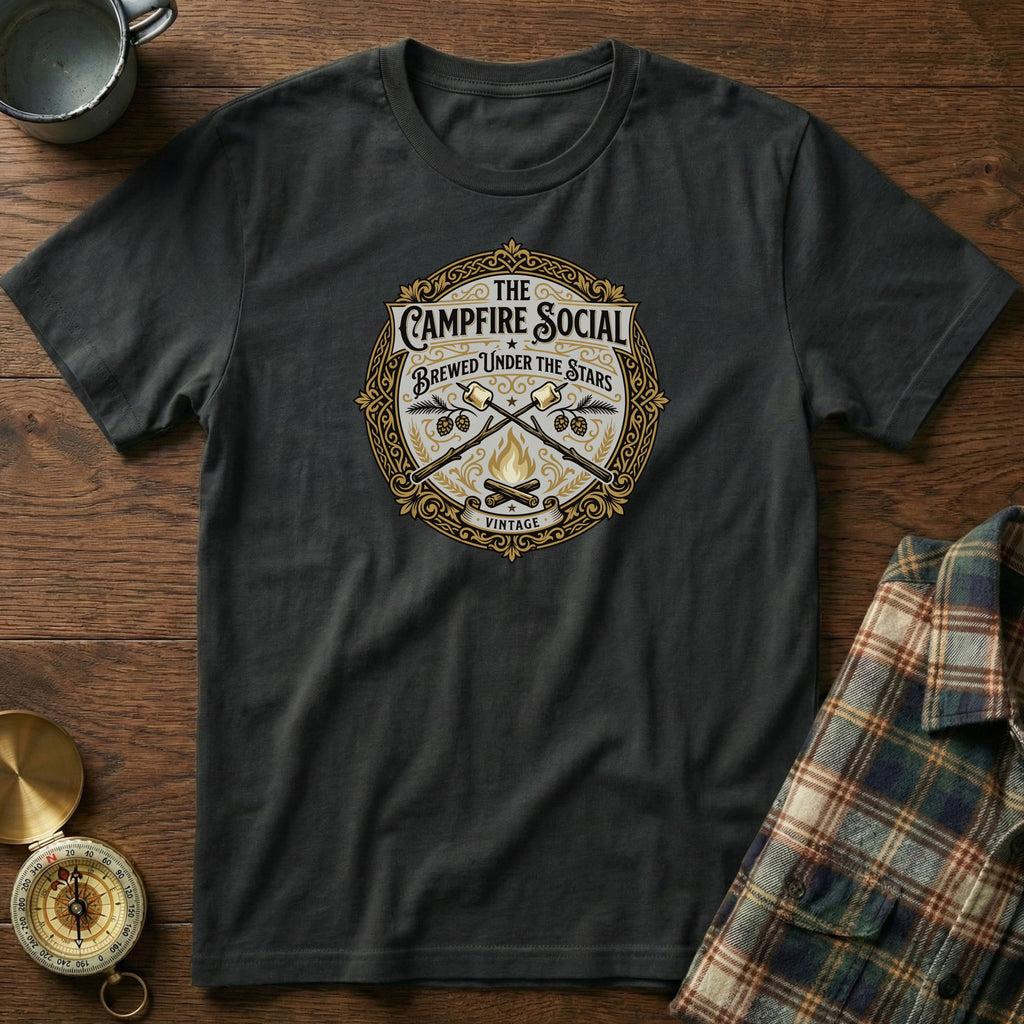 The Campfire Social T-Shirt in Black