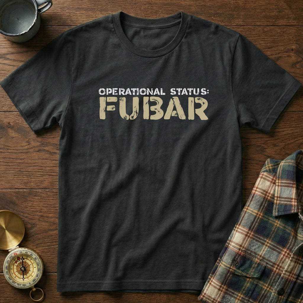 OPERATIONAL STATUS: FUBAR/SNAFU T-Shirt in Black