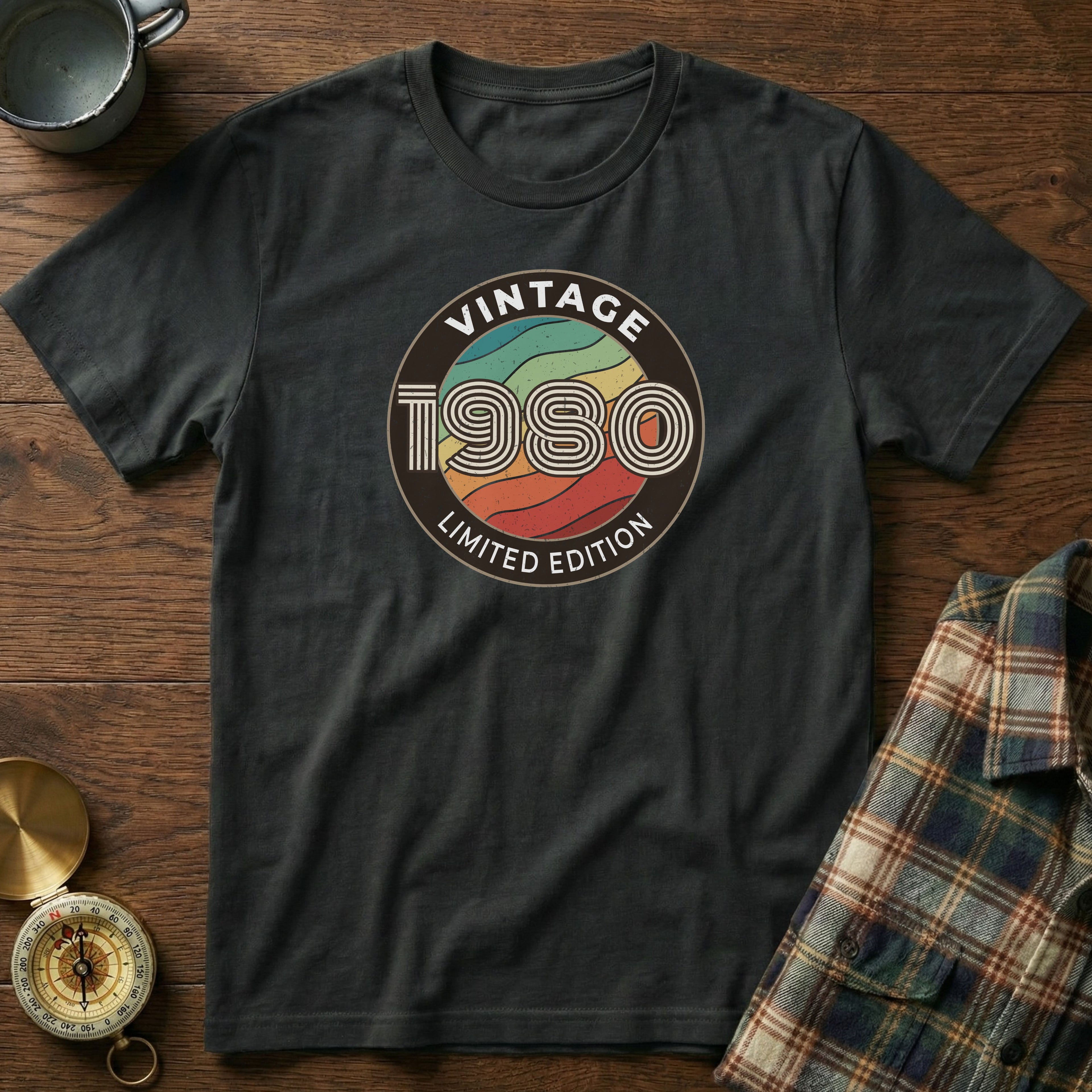 Vintage 1980 Limited Edition T-Shirt in Black