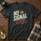 No Signal Still Got Sunburned Coastal Local T-Shirt in Black