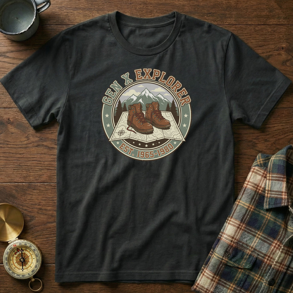 GEN X Explorer Hiking T-Shirt in Black