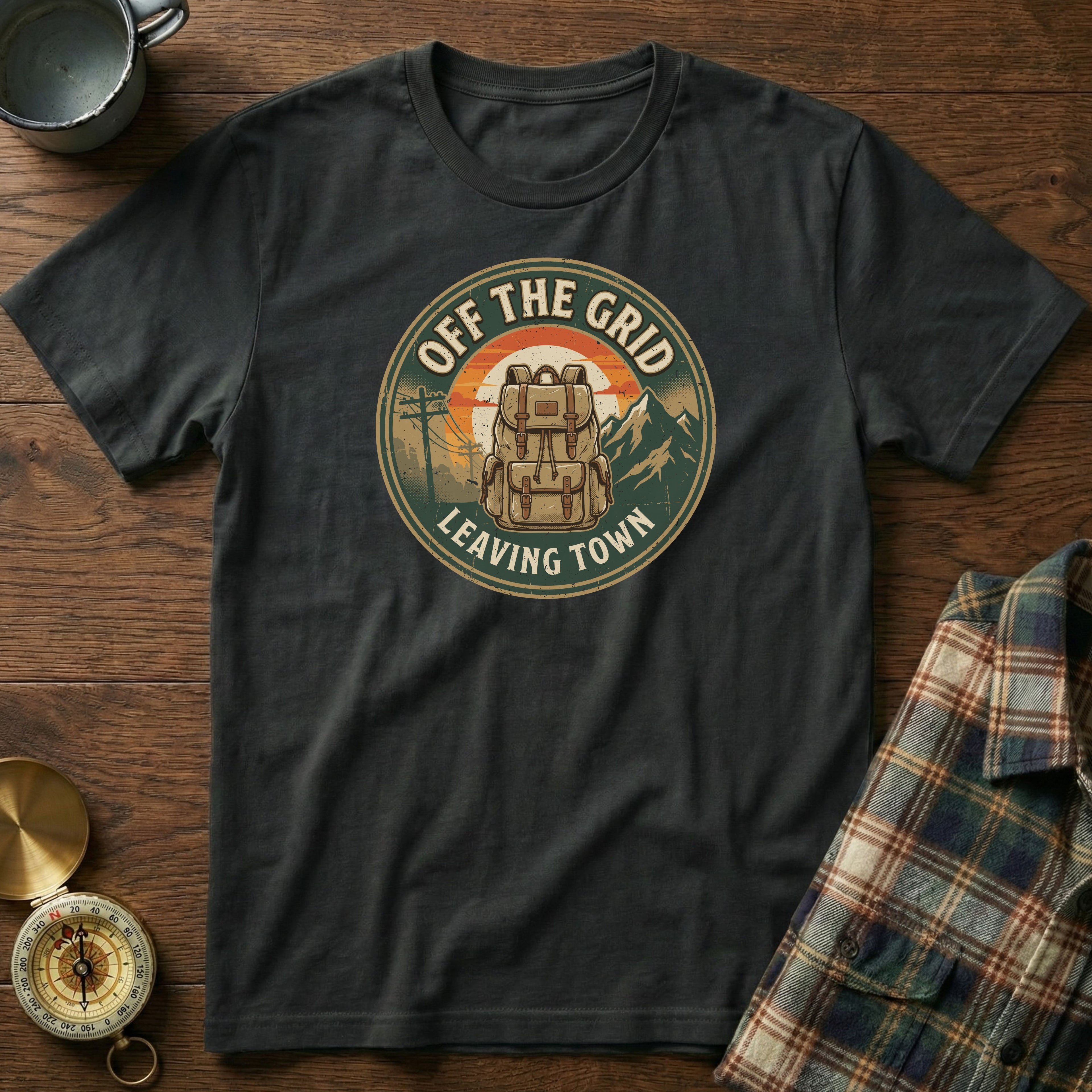 Off The Grid T-Shirt in Black