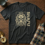 SNAFU Octopus Skull T-Shirt in Black