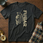 FUBAR Skull Grenade T-Shirt in Black