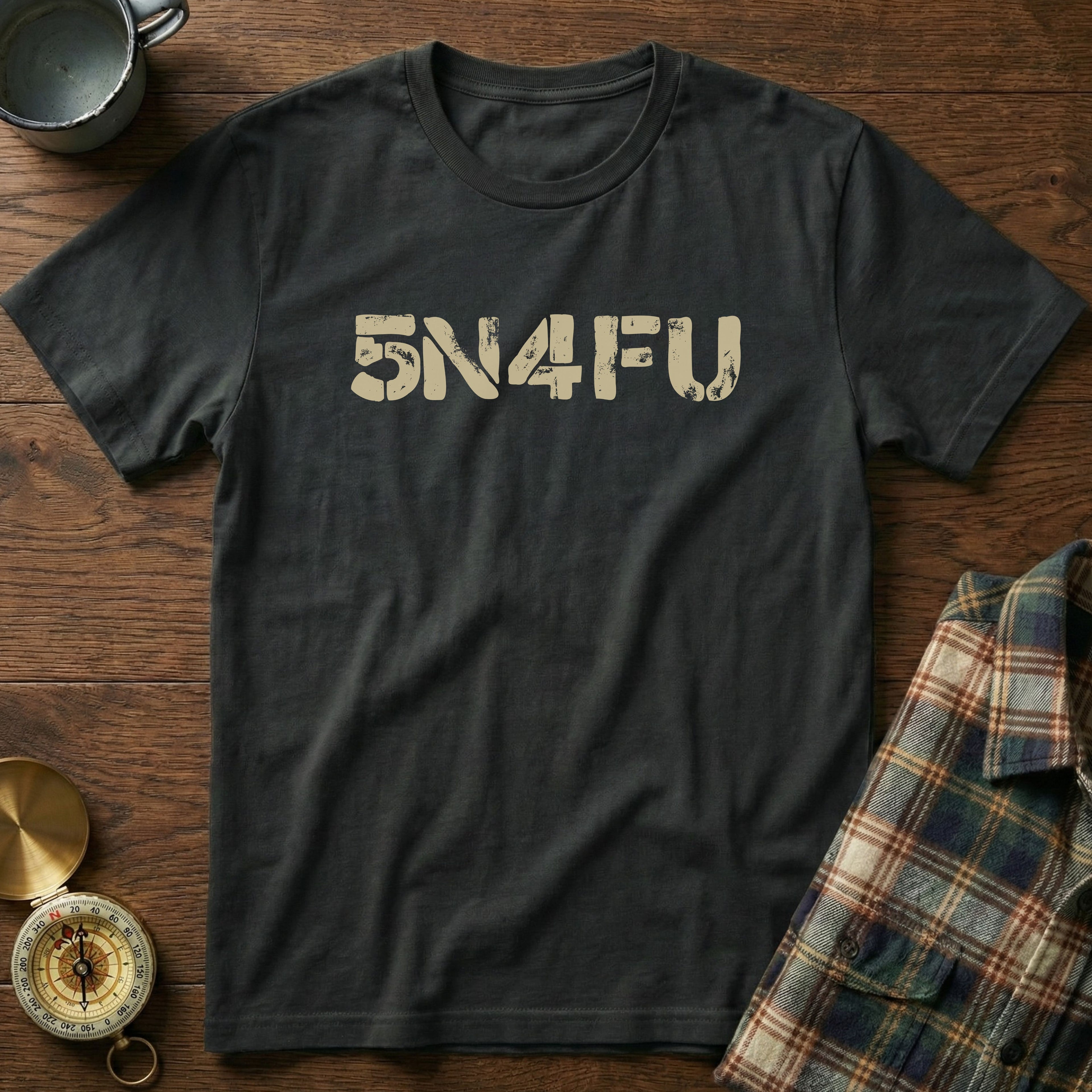 SNAFU (5N4FU) ADHD Humor T-Shirt in Black