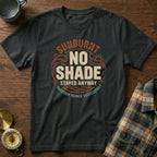 Sun Lover No Shade Stayed Anyway T-shirt in Black