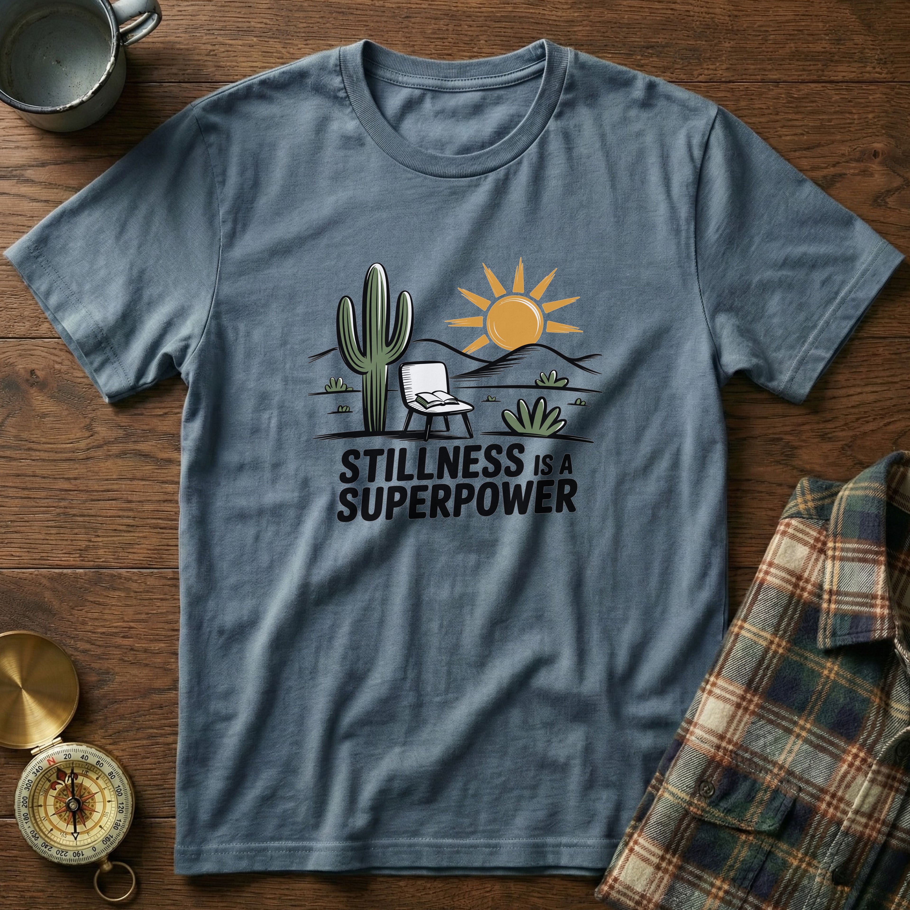 Mindful Cactus & Sun Scene T-Shirt