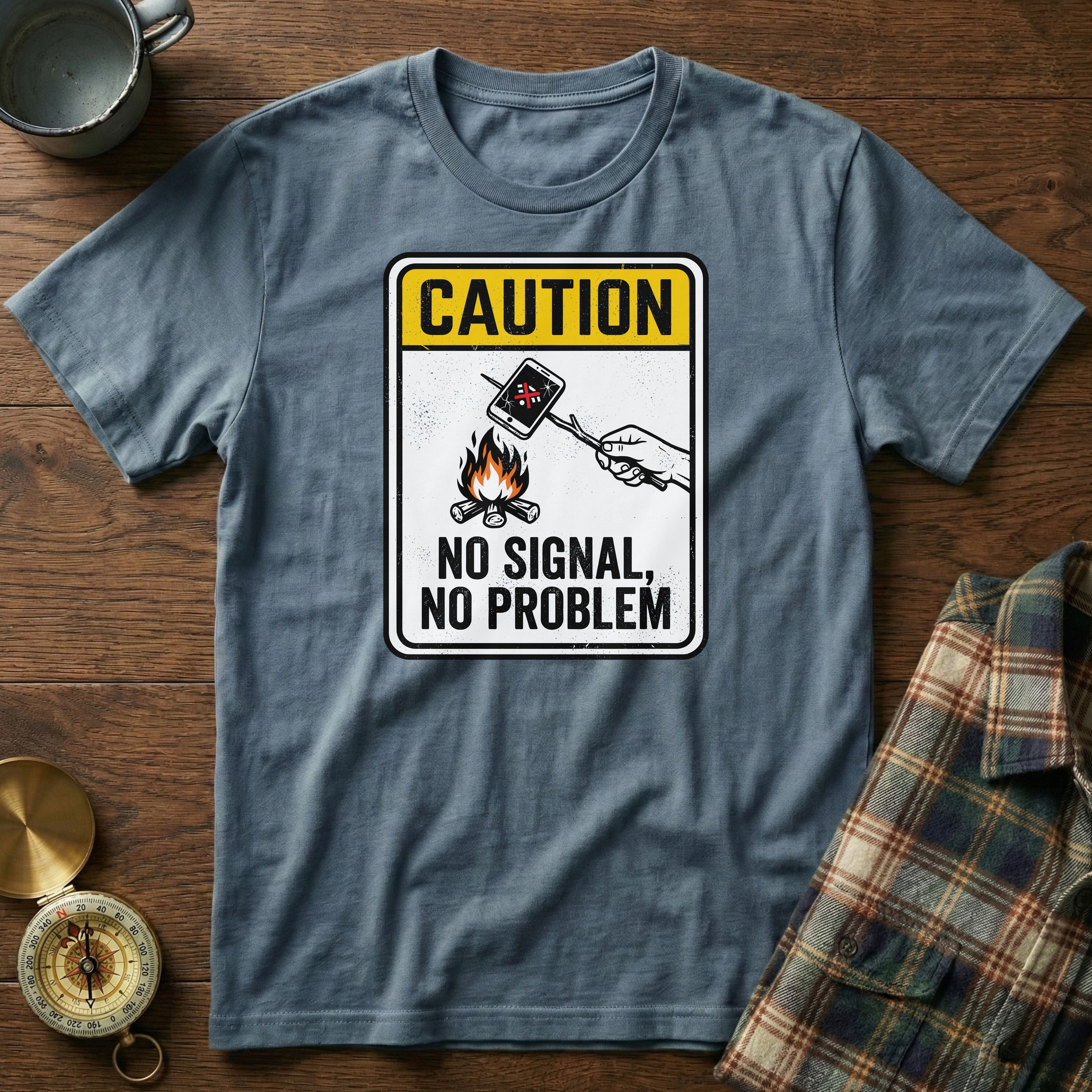 Caution: No Signal No Problem T-Shirt