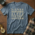 SNAFU Phonetic NATO Alphabet T-Shirt
