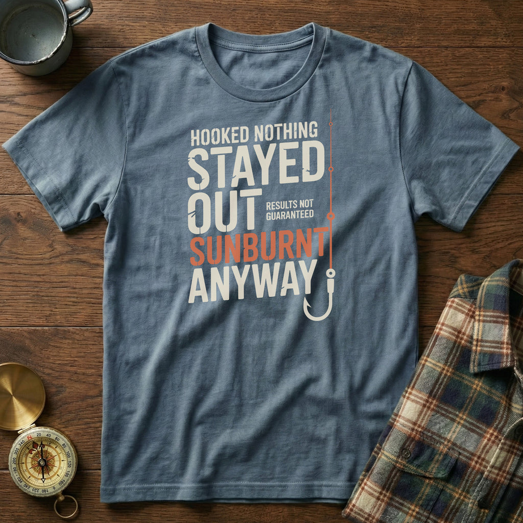 Coastal Fishing Snark Sunburnt Anyway T-shirt