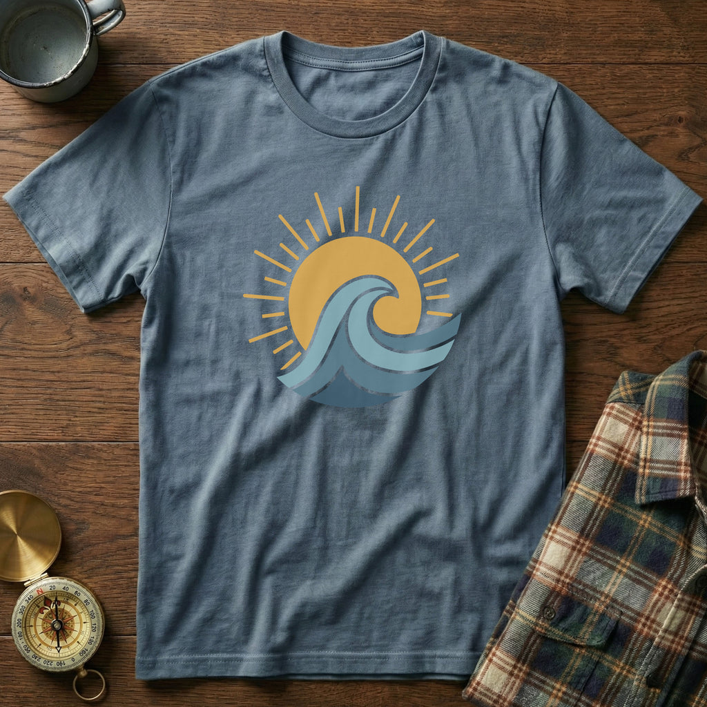 Sun Surf and Waves Graphic T-Shirt