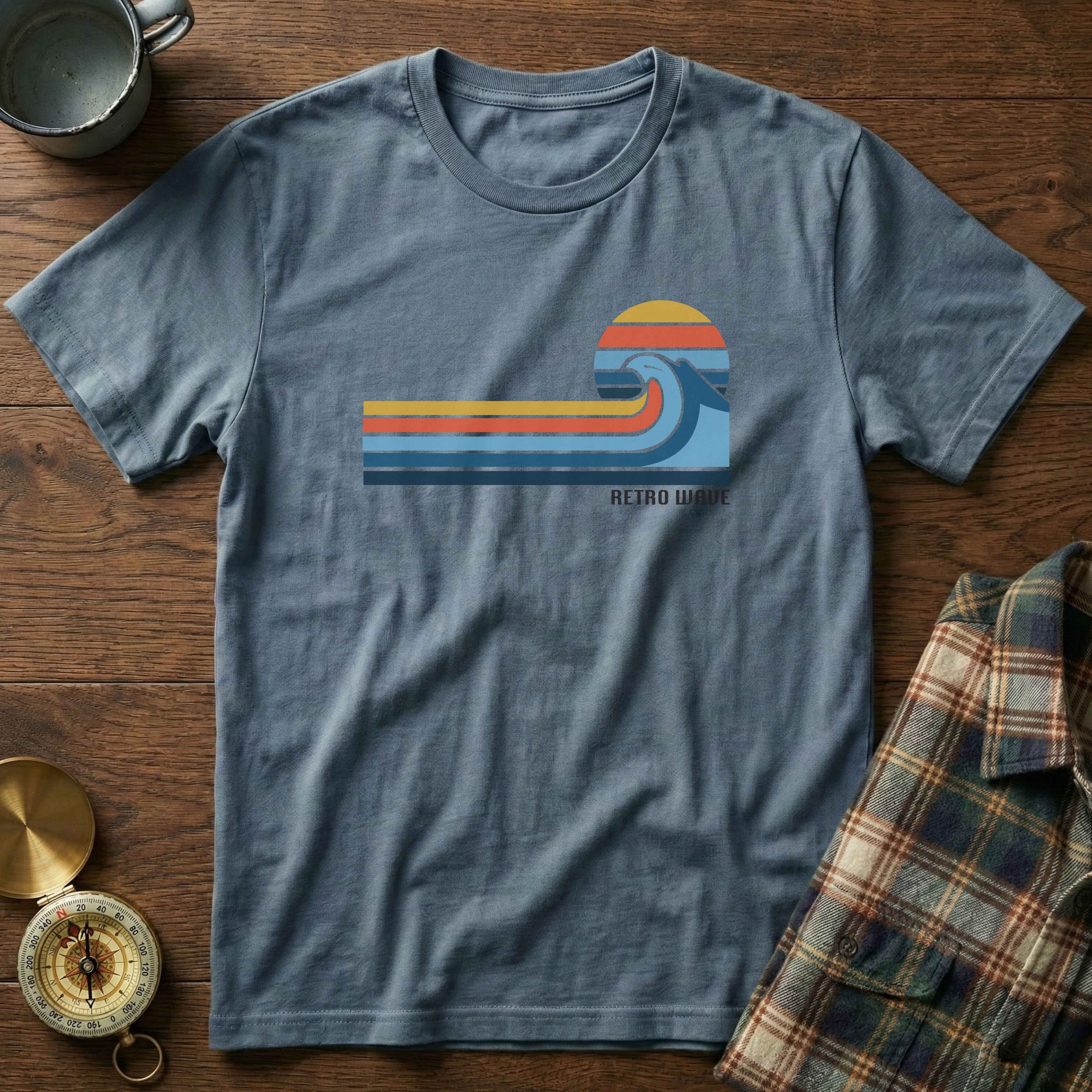 California Retro Wave Surf & Sun Graphic T-Shirt