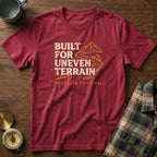 Built for Uneven Terrain T-Shirt in Crimson