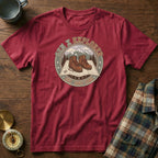 GEN X Explorer Hiking T-Shirt in Crimson