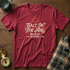 Salt In The Air And In My Attitude T-Shirt in Crimson