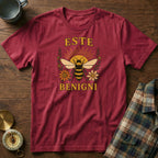 ESTE BENIGNI (Be Kind) T-Shirt in Crimson