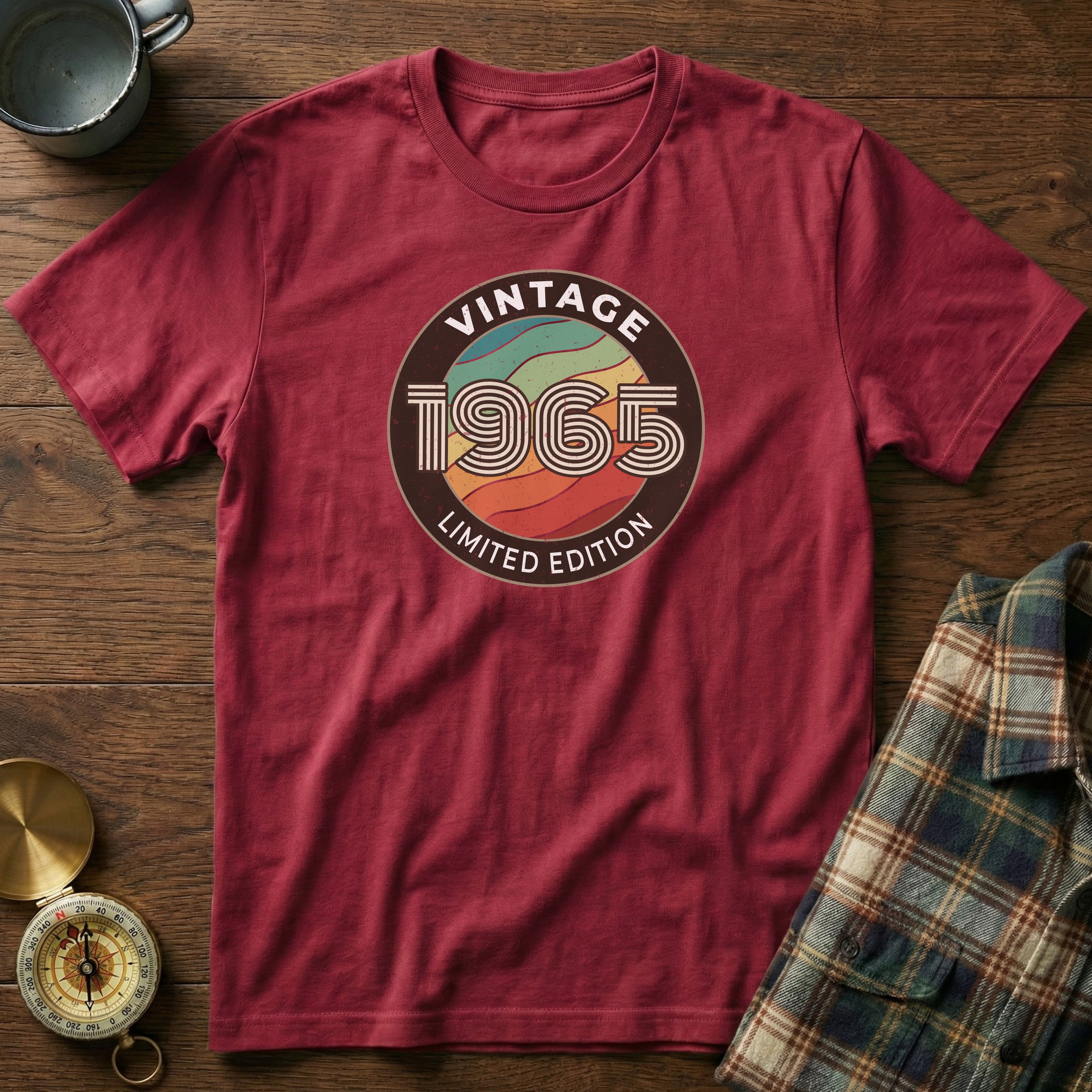 Vintage 1965 Limited Edition T-Shirt in Crimson