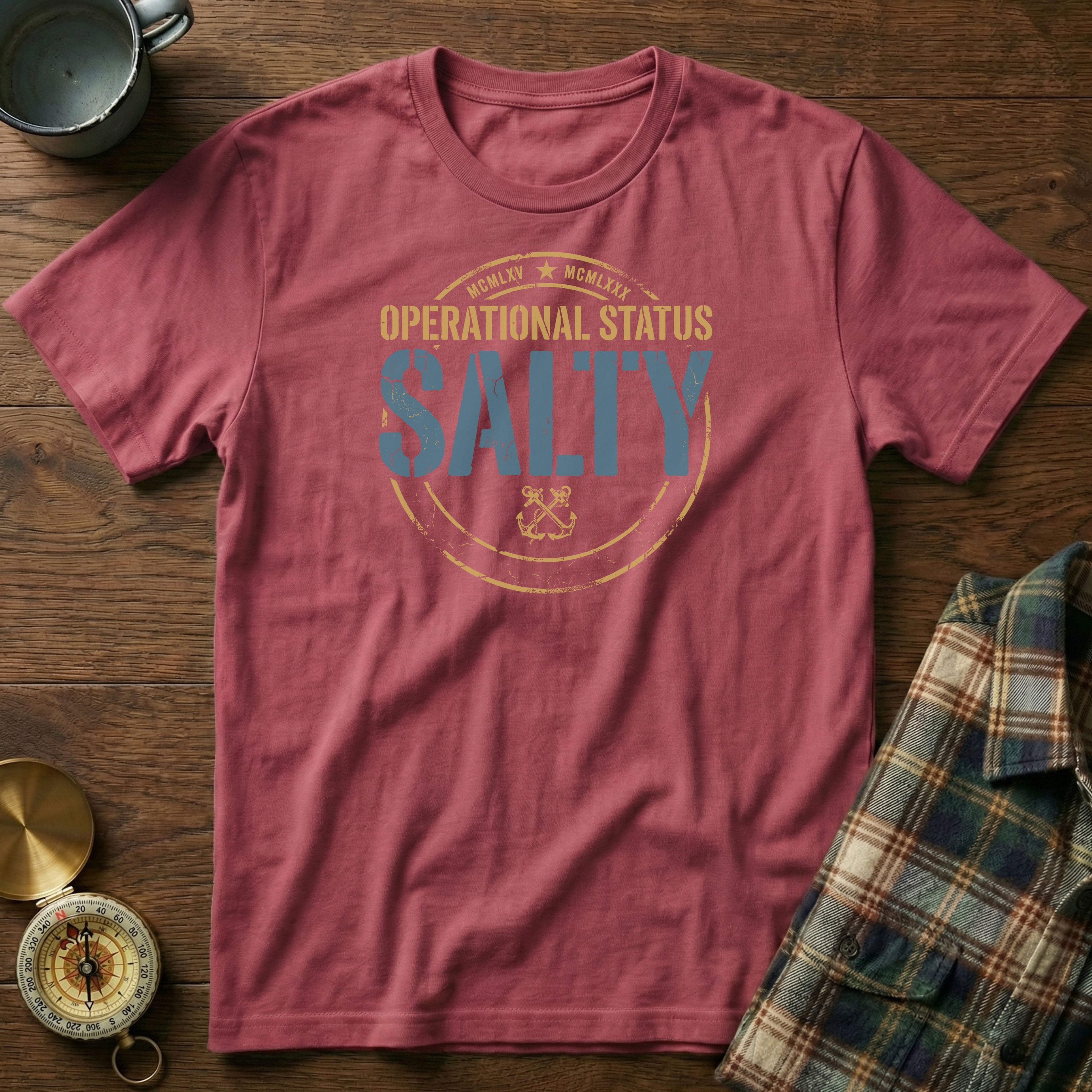 GEN X Operational Status Salty T-shirt in Crimson