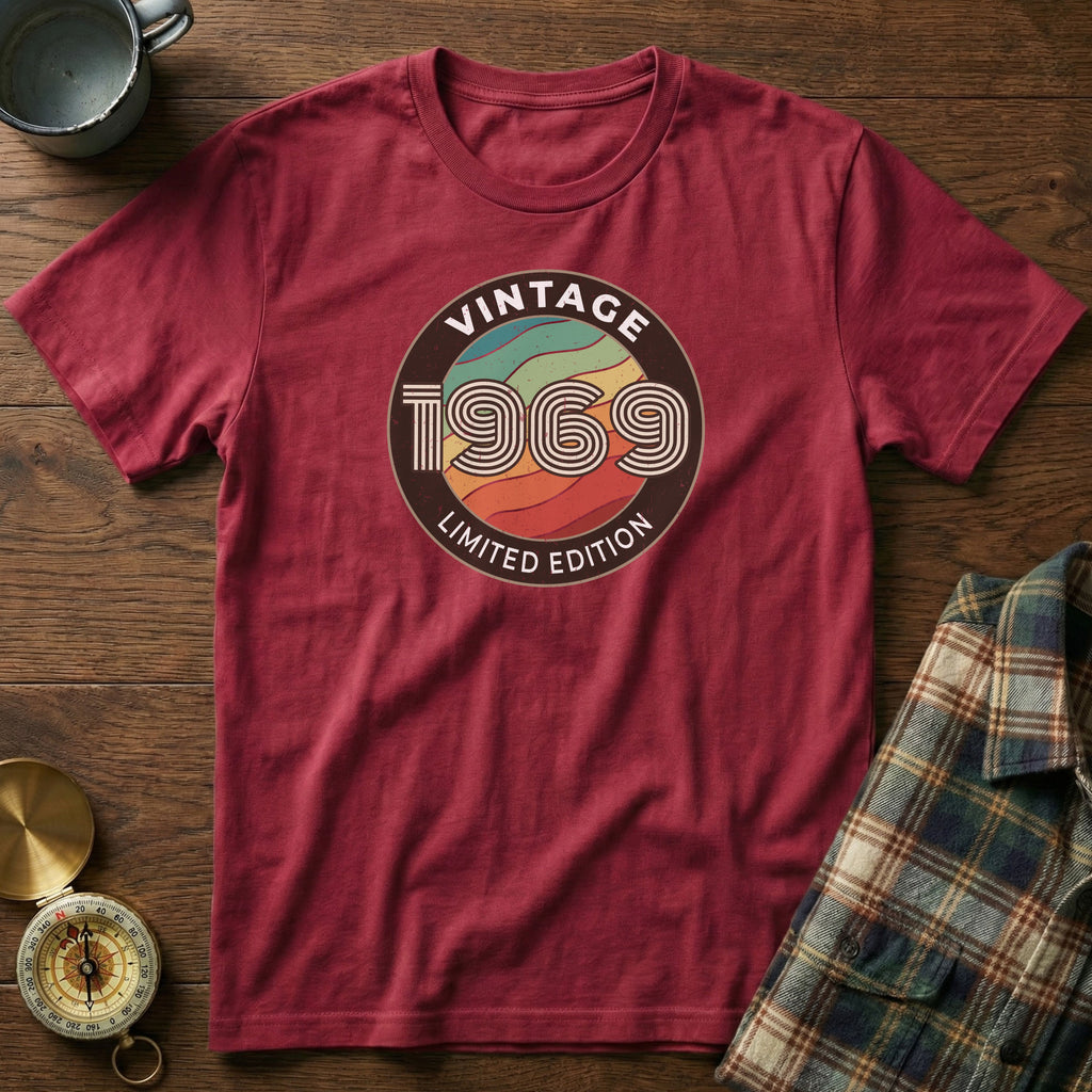 Vintage 1969 Limited Edition T-Shirt in Crimson