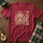FUBAR Octopus Skull T-Shirt in Crimson