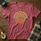 Coastal Calibrated Snarky Local Attitude T-Shirt in Crimson