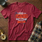 I Used To Be Apathetic But Now I Just Don't Care T-Shirt in Crimson