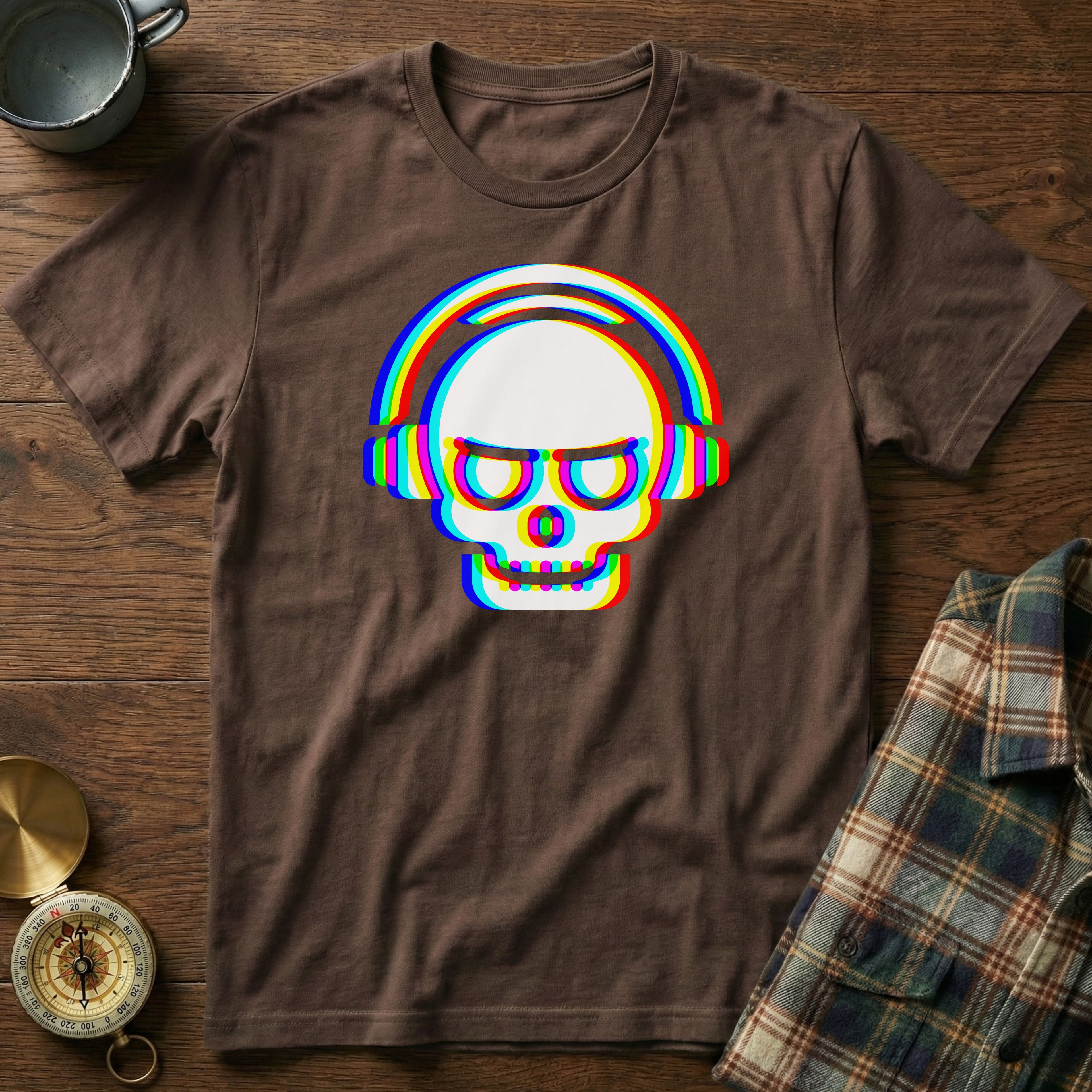 Rave DJ Skull T-Shirt