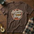 Coastal Retro 'Saltwater' Statement T-Shirt