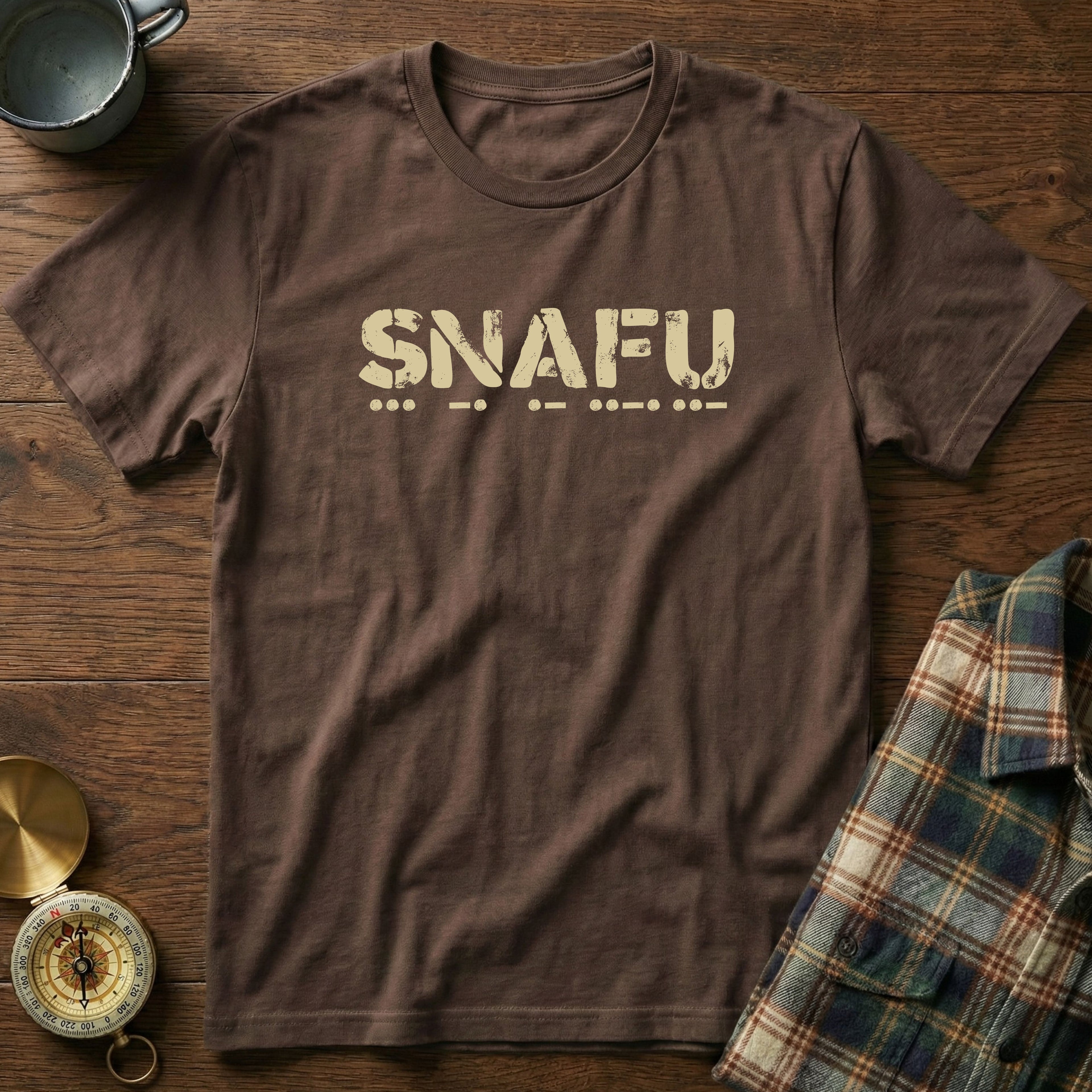 SNAFU Morse Code T-Shirt