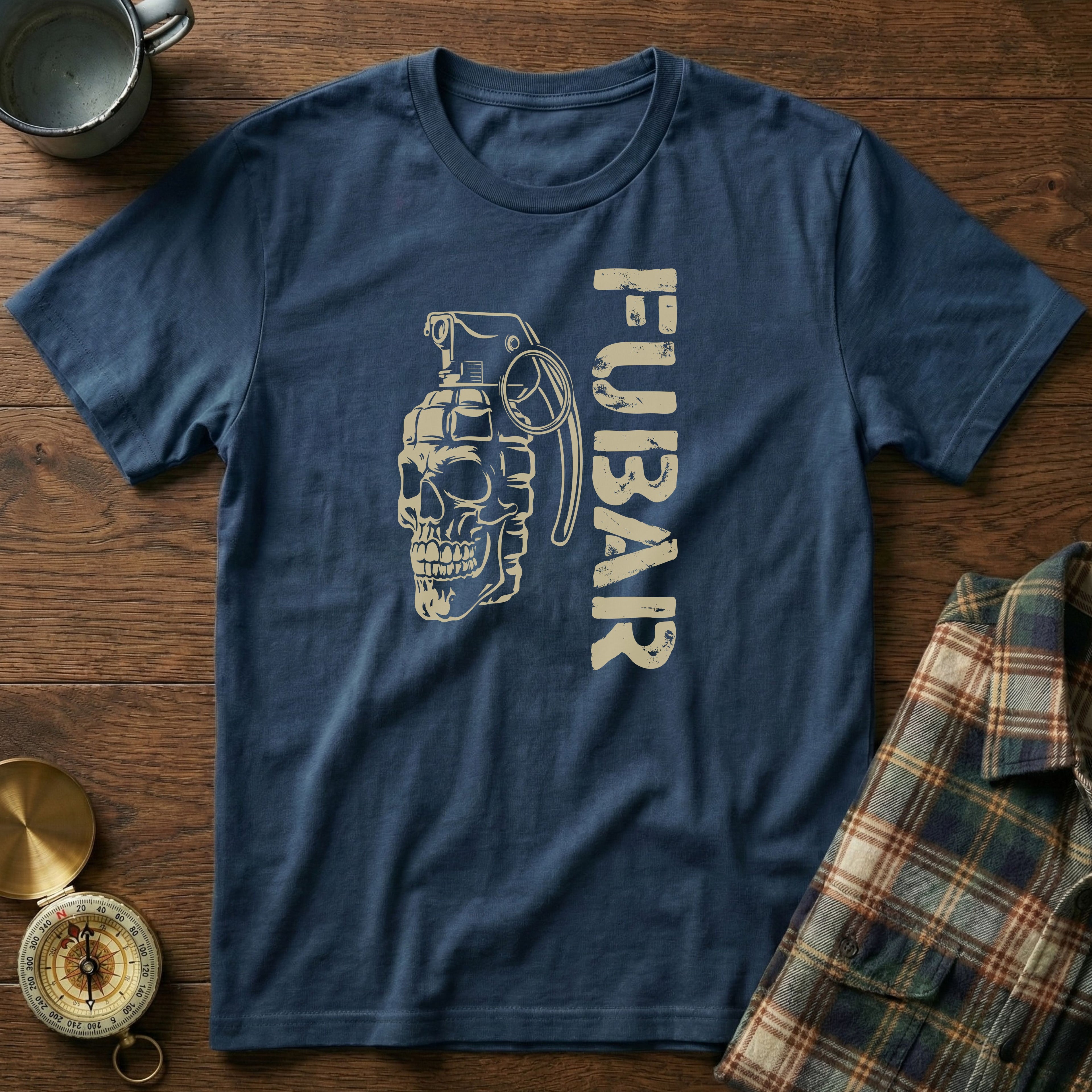 FUBAR Skull Grenade T-Shirt