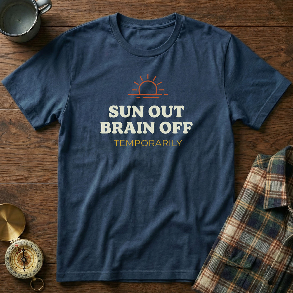 Coastal Escape Sun Out Brain Off T-Shirt