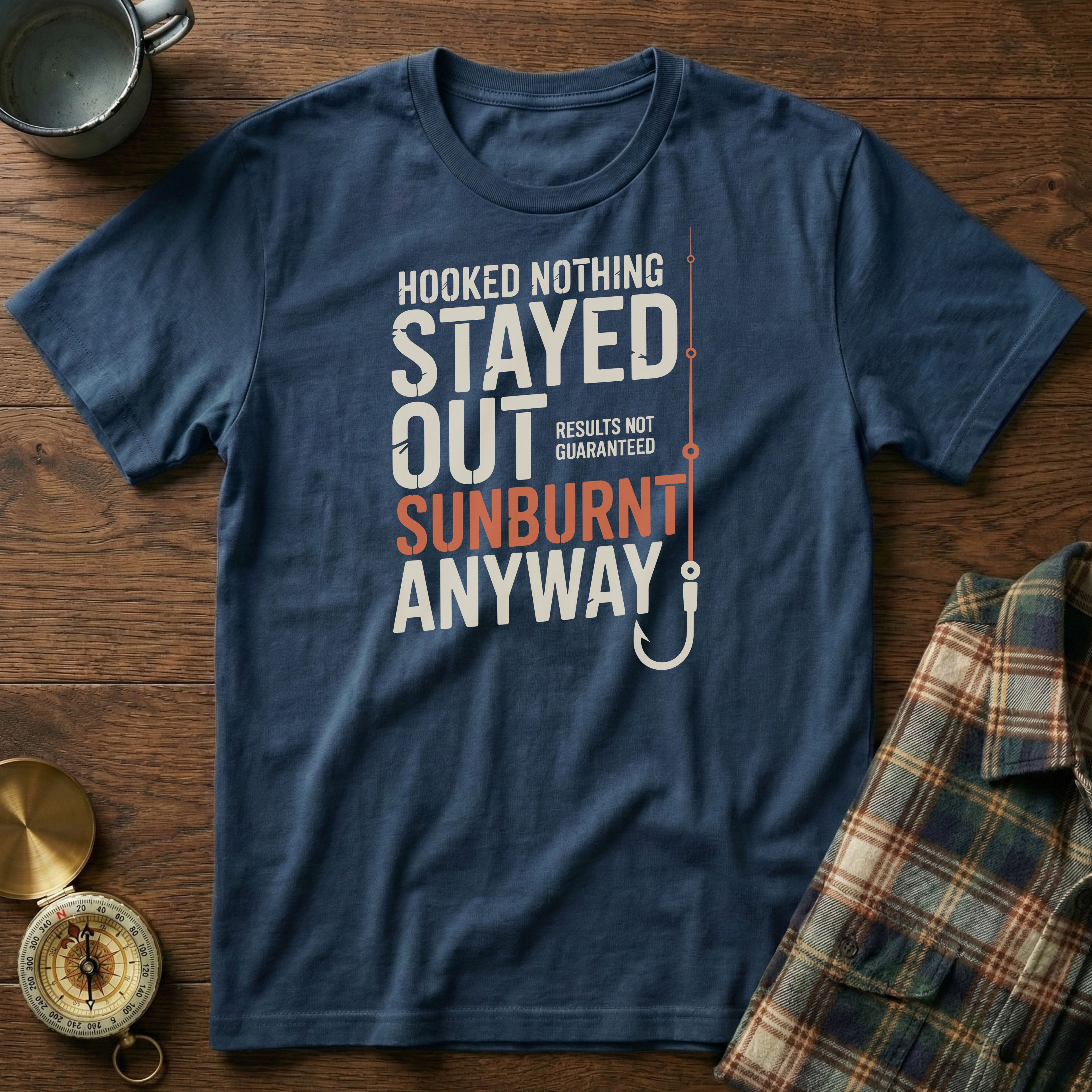 Coastal Fishing Snark Sunburnt Anyway T-shirt