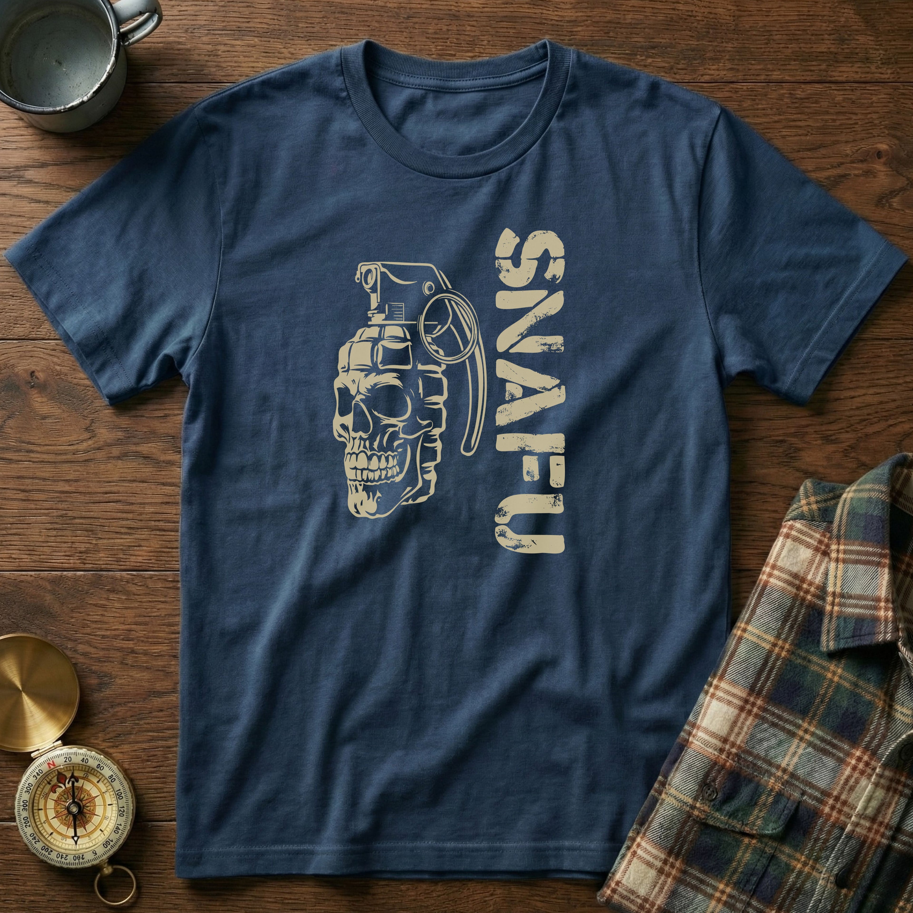 SNAFU Skull Grenade T-Shirt