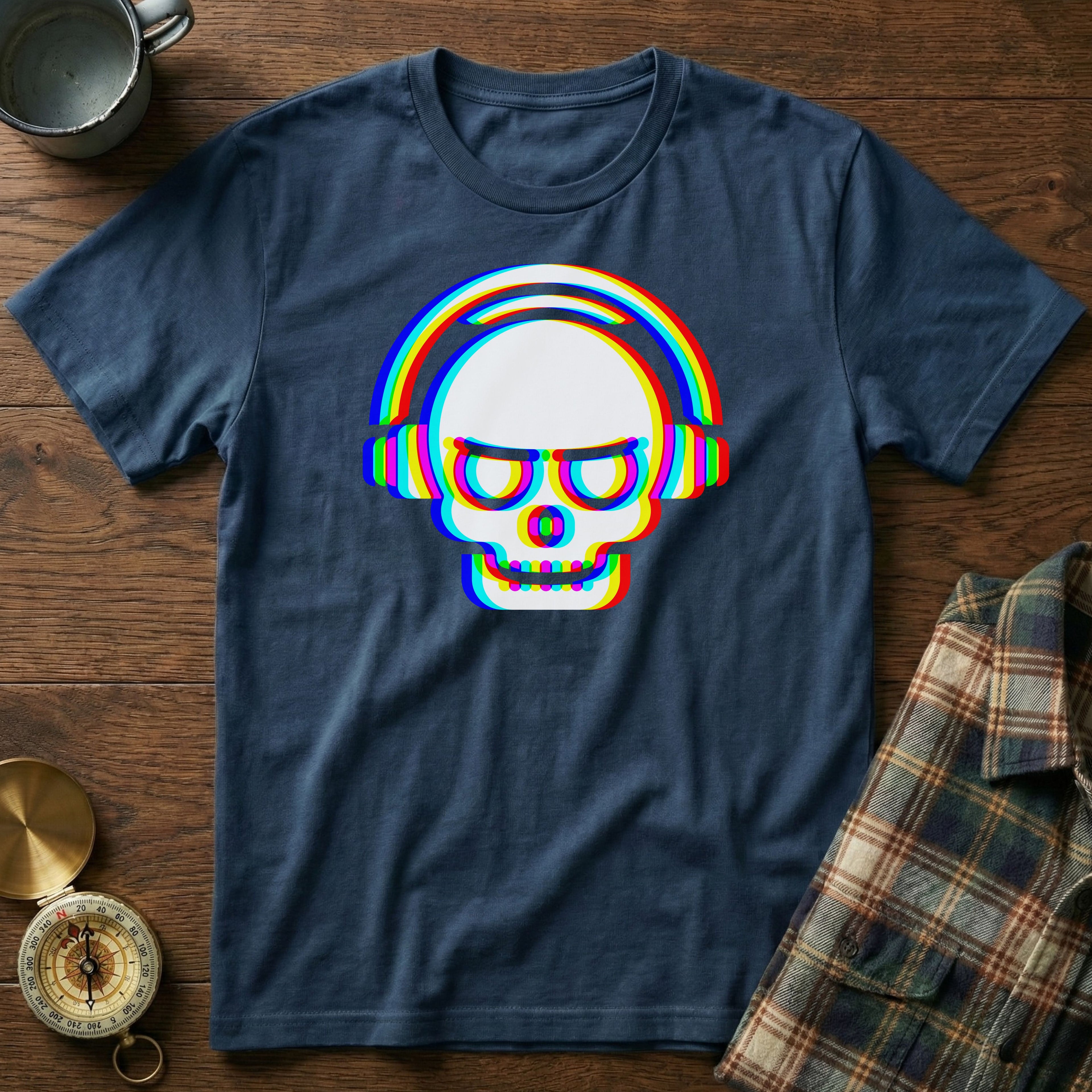 Rave DJ Skull T-Shirt