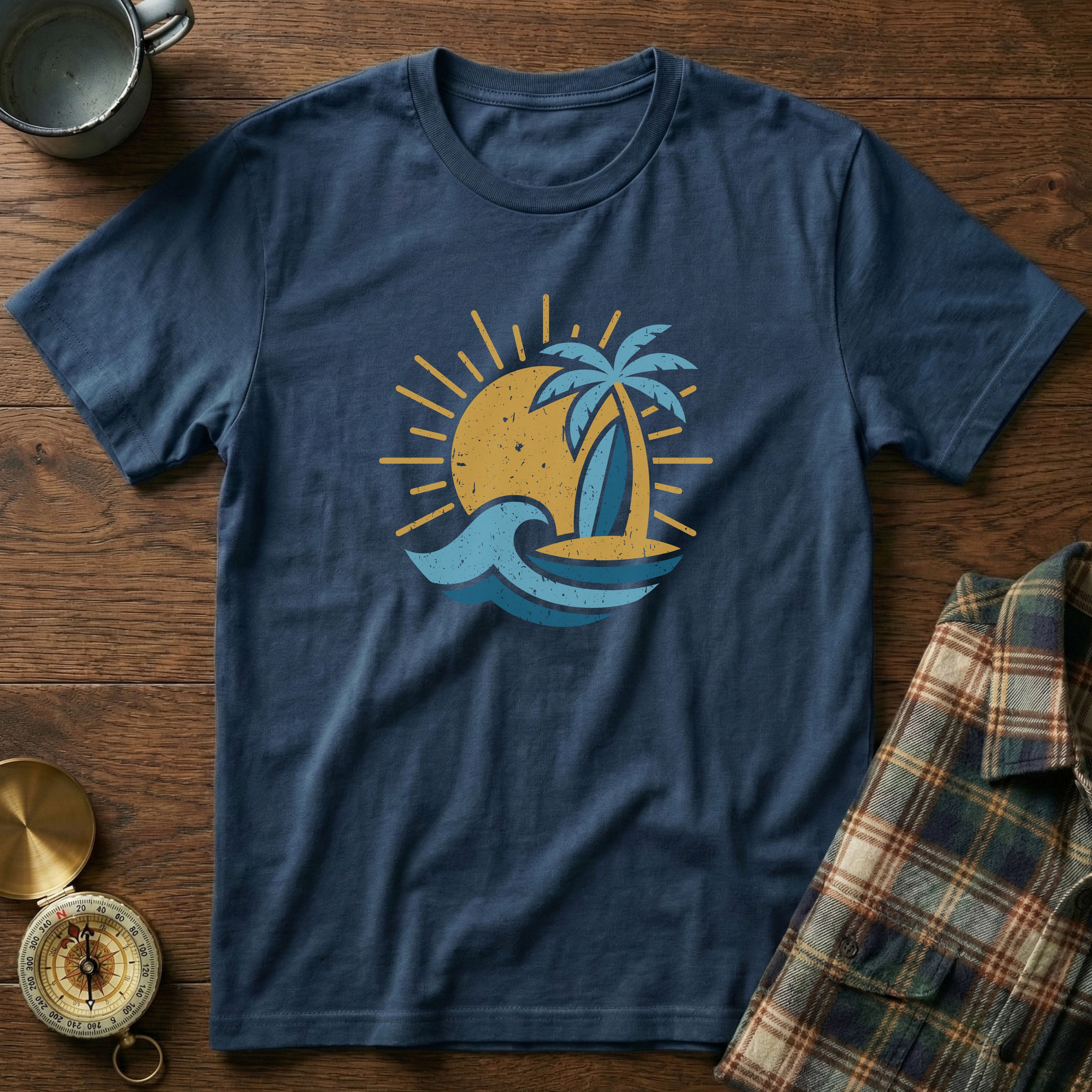 Vintage Island Sun Surf T-Shirt