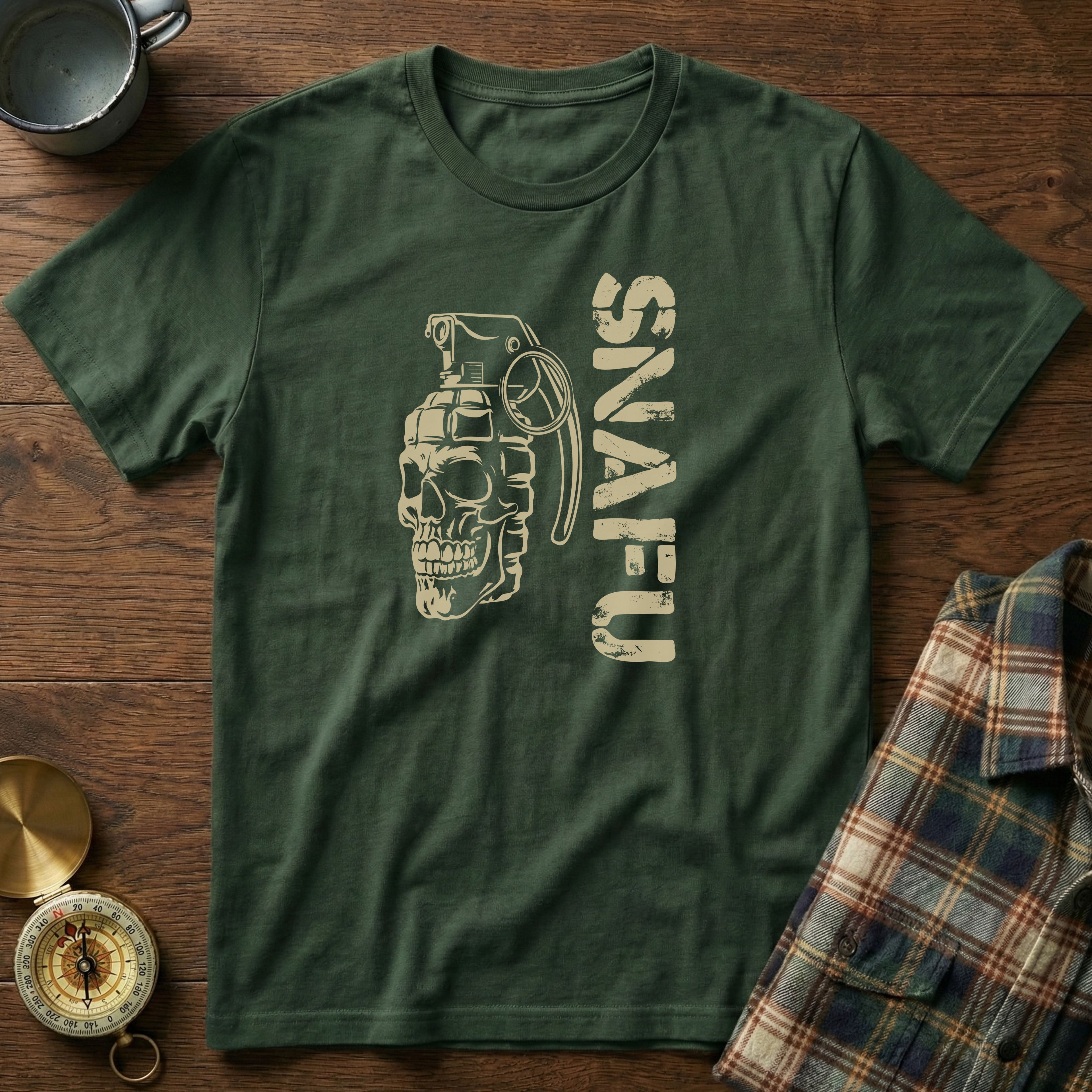 SNAFU Skull Grenade T-Shirt