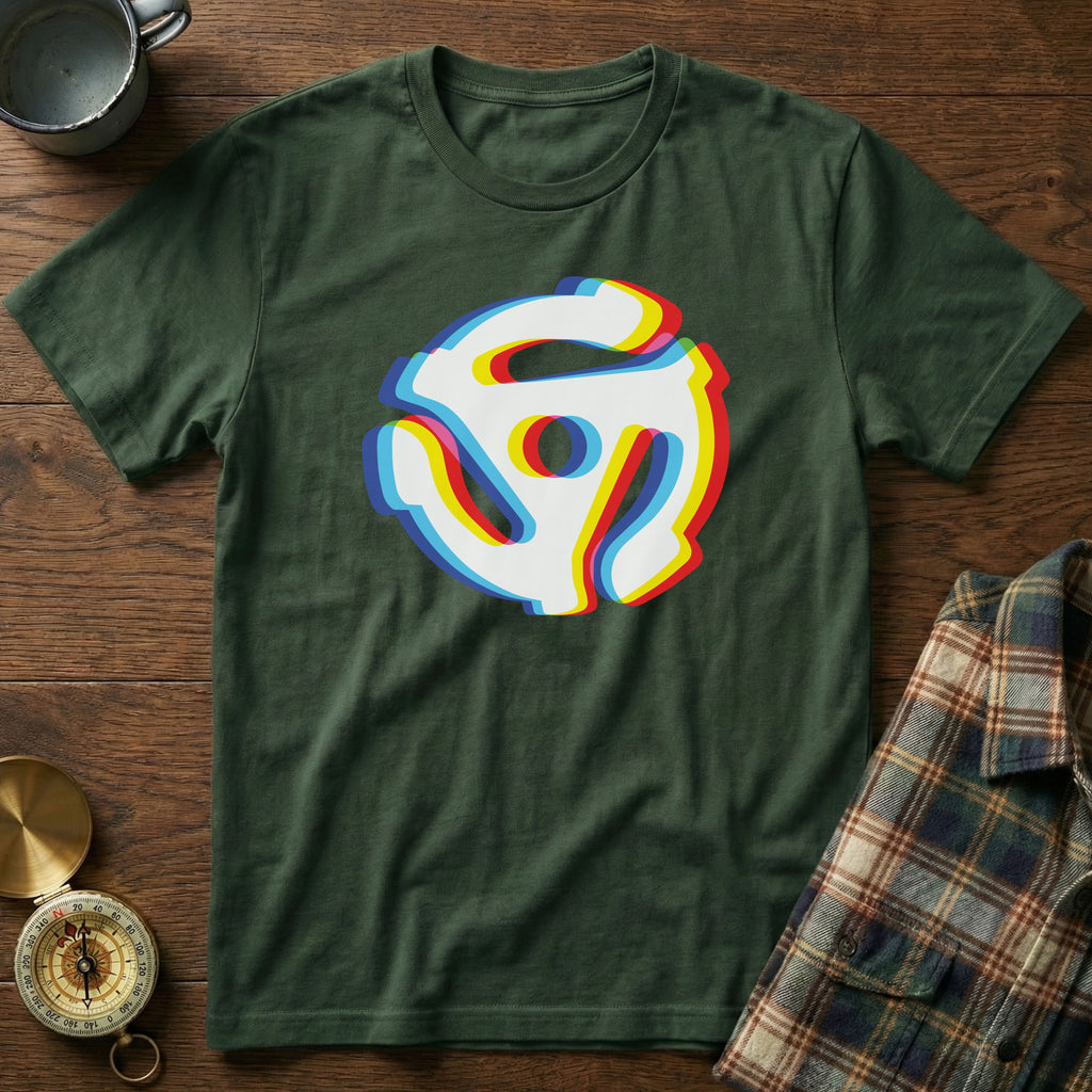 45 Vinyl Adapter Glitch T-Shirt