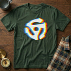 45 Vinyl Adapter Glitch T-Shirt