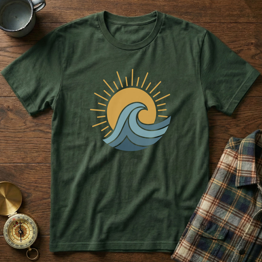 Sun Surf and Waves Graphic T-Shirt