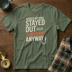 Coastal Fishing Snark Sunburnt Anyway T-shirt