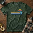California Retro Wave Surf & Sun Graphic T-Shirt