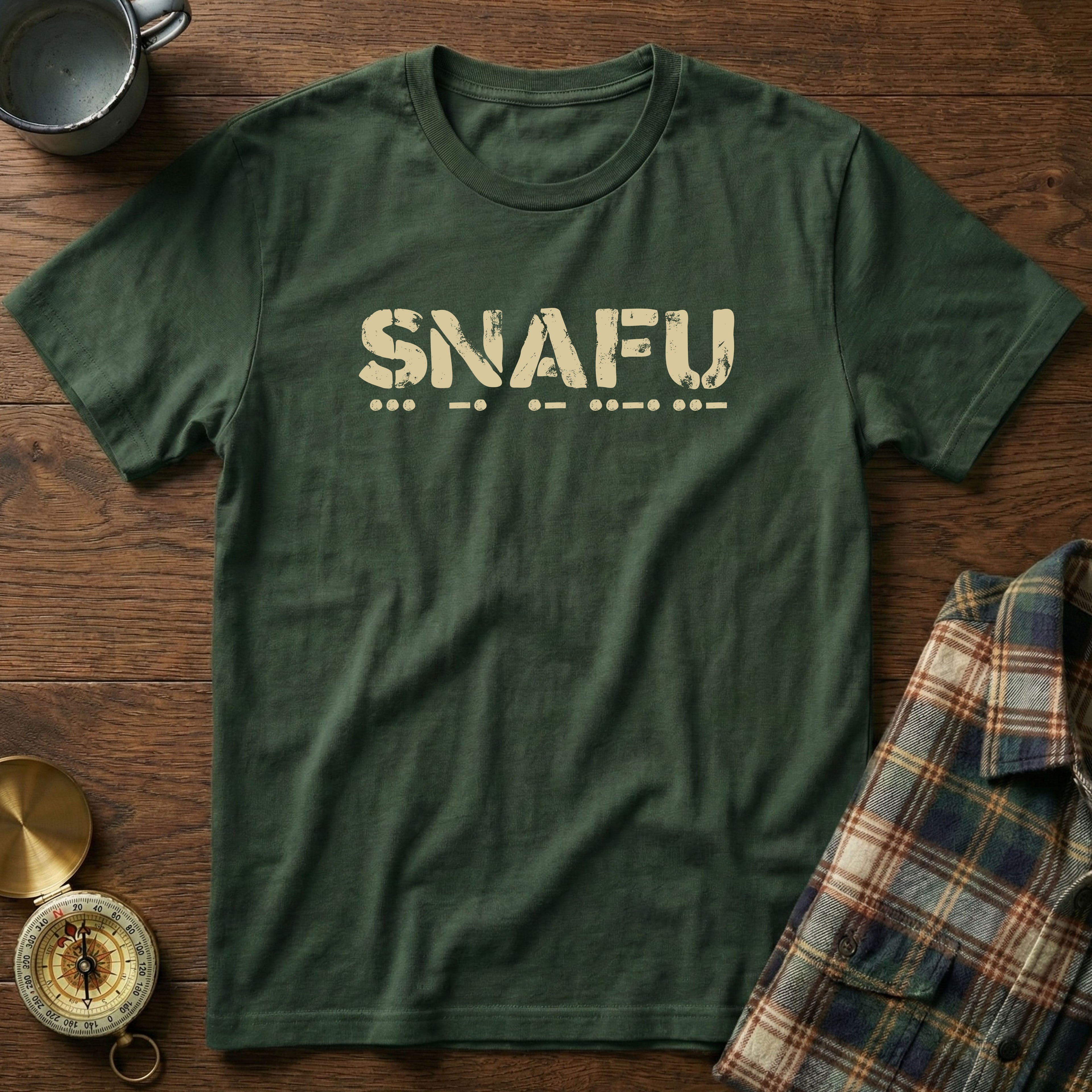 SNAFU Morse Code T-Shirt