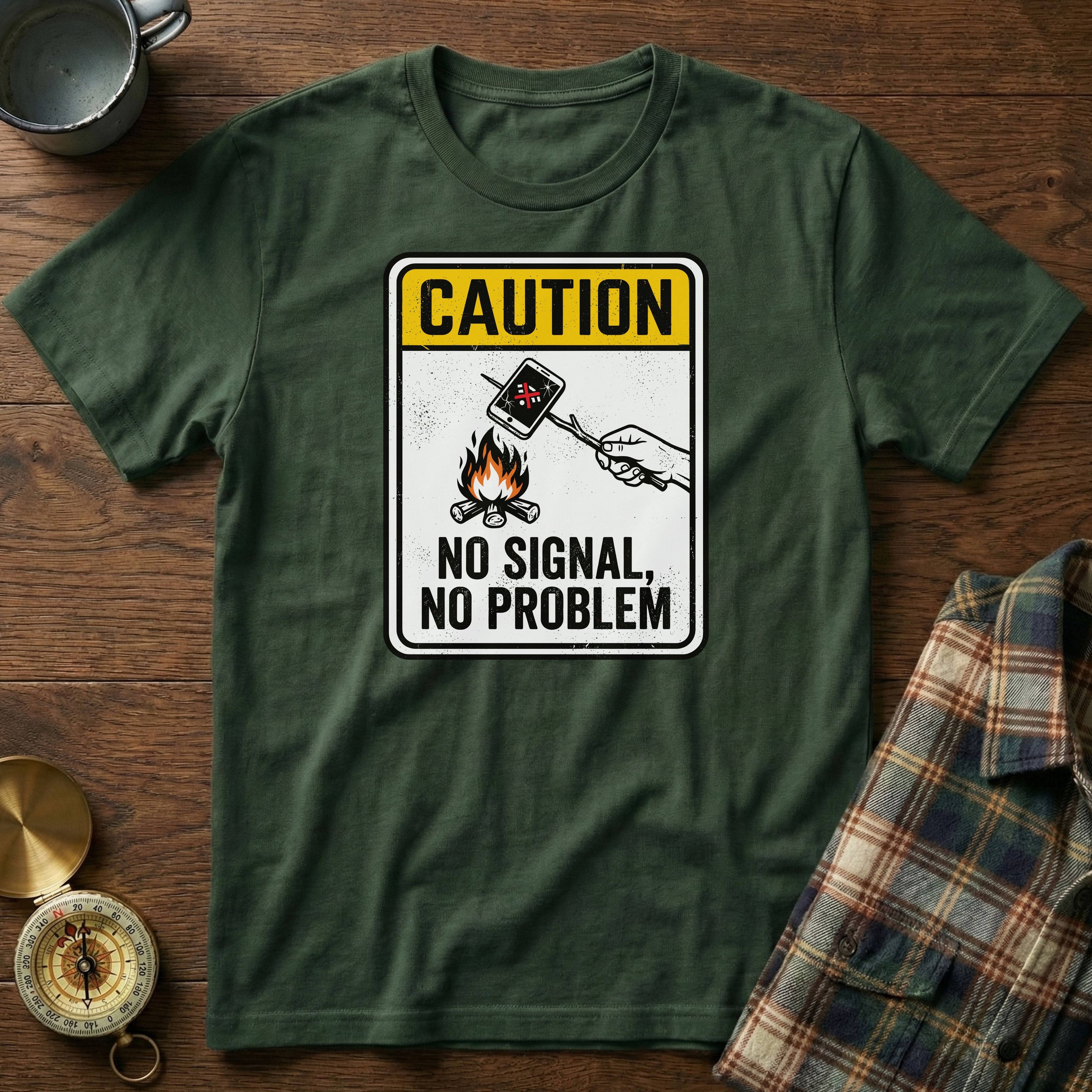 Caution: No Signal No Problem T-Shirt